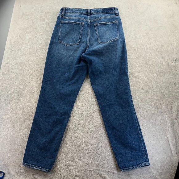 Abercrombie & Fitch Womens Mom Jeans 28/8 High Rise Curve Love Distressed Denim - Picture 14 of 14